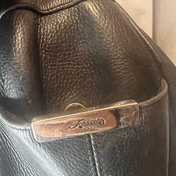 Fossil Black leather Crossbody Bag. - Picture 11 of 13